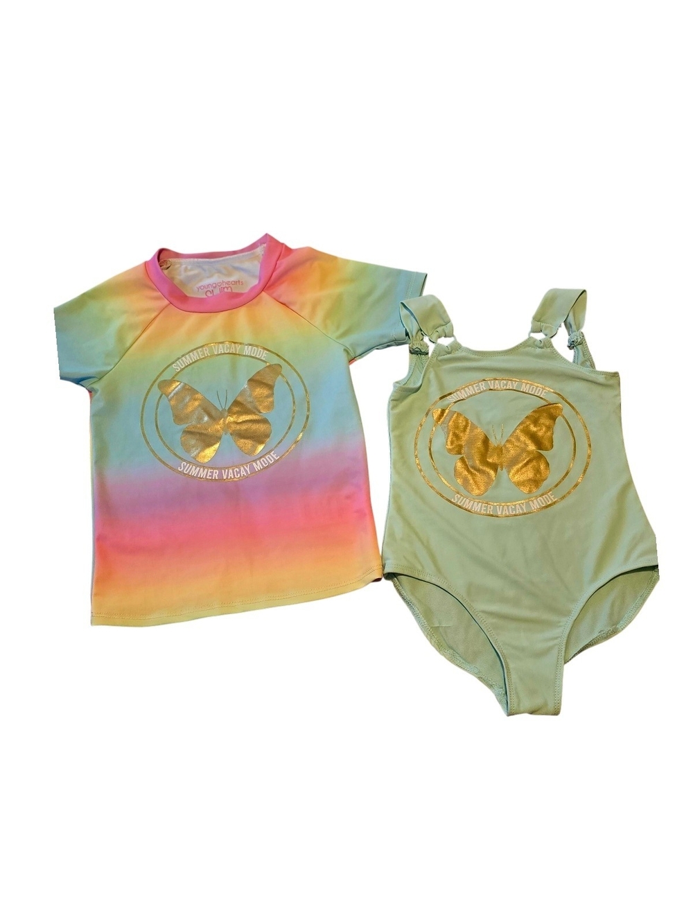 Girls Young Hearts Swim Set